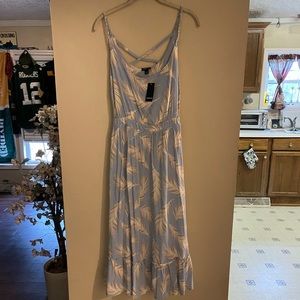 Torrid size 2 blue feather dress. New with tag
